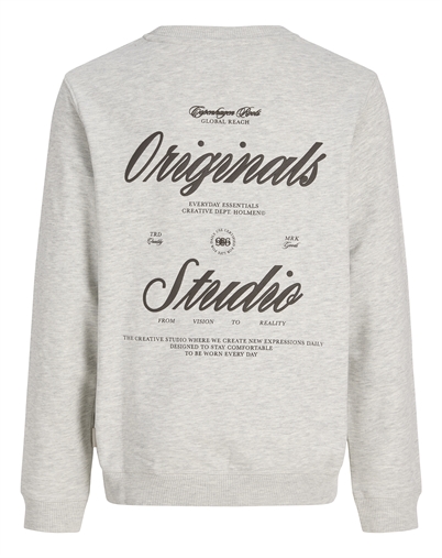 Jack & Jones Junior - JORNorrebro Typo Back Sweatshirt - White Melange